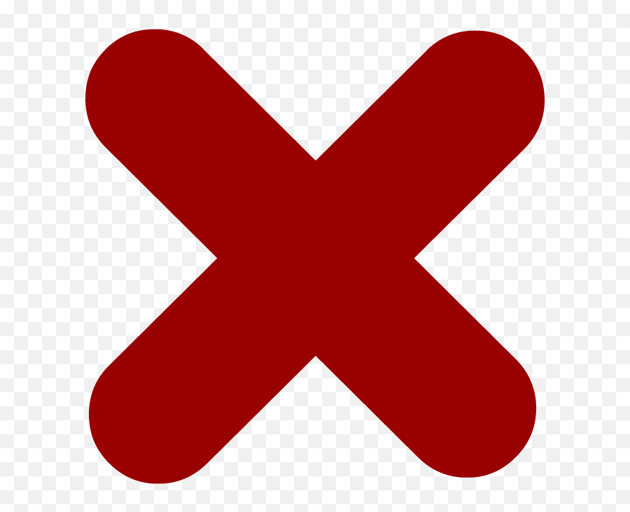 Red X Mark Png Picture - Delete Item Icon Png Emoji,Ex Emoji