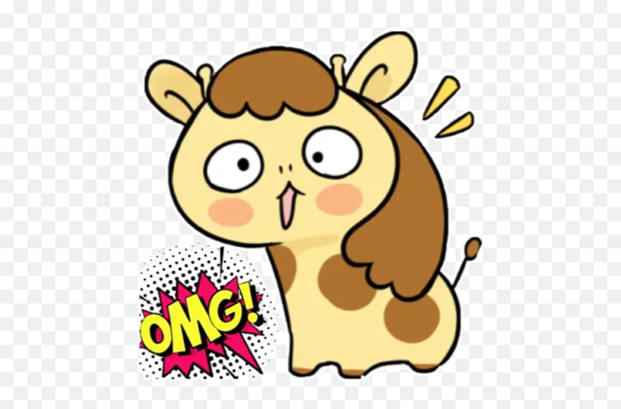 Giraffe Y Hippopotamus Stickers For Whatsapp - Clip Art Emoji,Giraffe Emoji