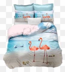 Pink Flamingo Bed Linen 3 D For Girl Birds Clothes Cozy Sanding Queen Duvet Cover Sets Animal Single Double Beding Cheap Duvets Covers Cotton - Emoji