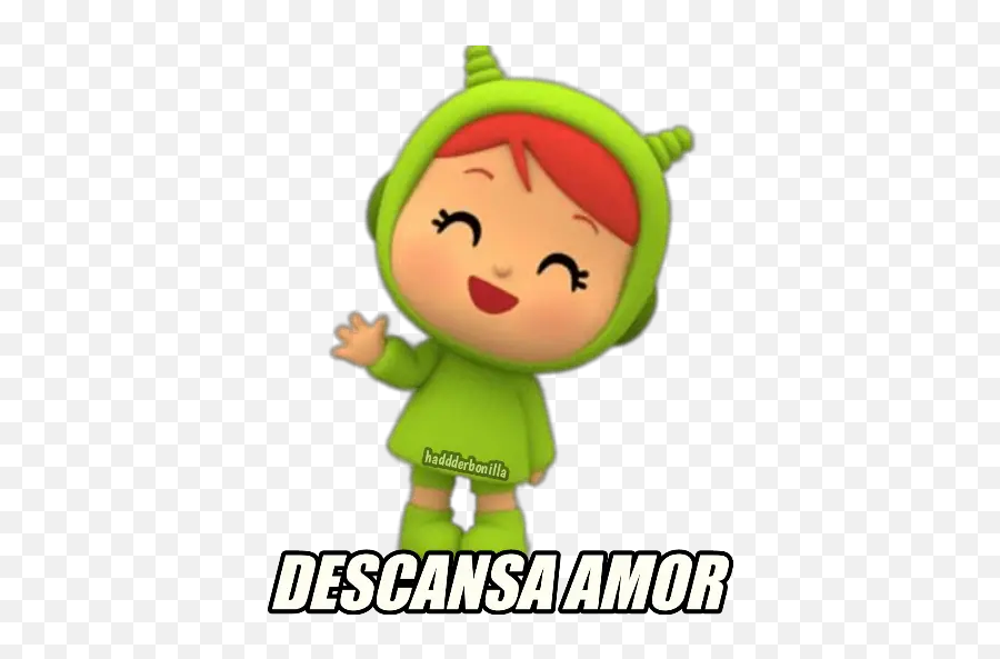 Pocoyo Phrases In Spanish Stickers For Whatsapp - Cartoon Emoji,Emojis De Amor