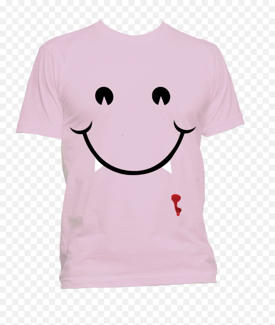Vampire Smiley Face T - Smiley Emoji,Vampire Emoticon