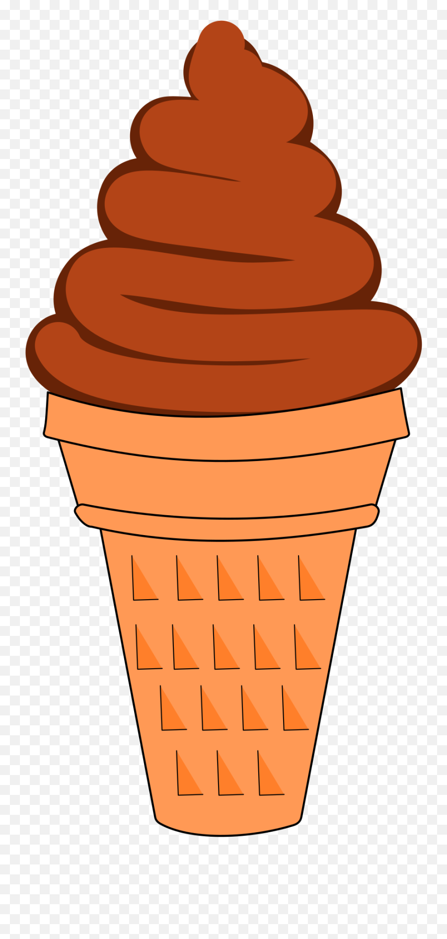 Soft Serve Ice Cream - Chocolate Ice Cream Clipart Emoji,Emoji Ice Cream Cake