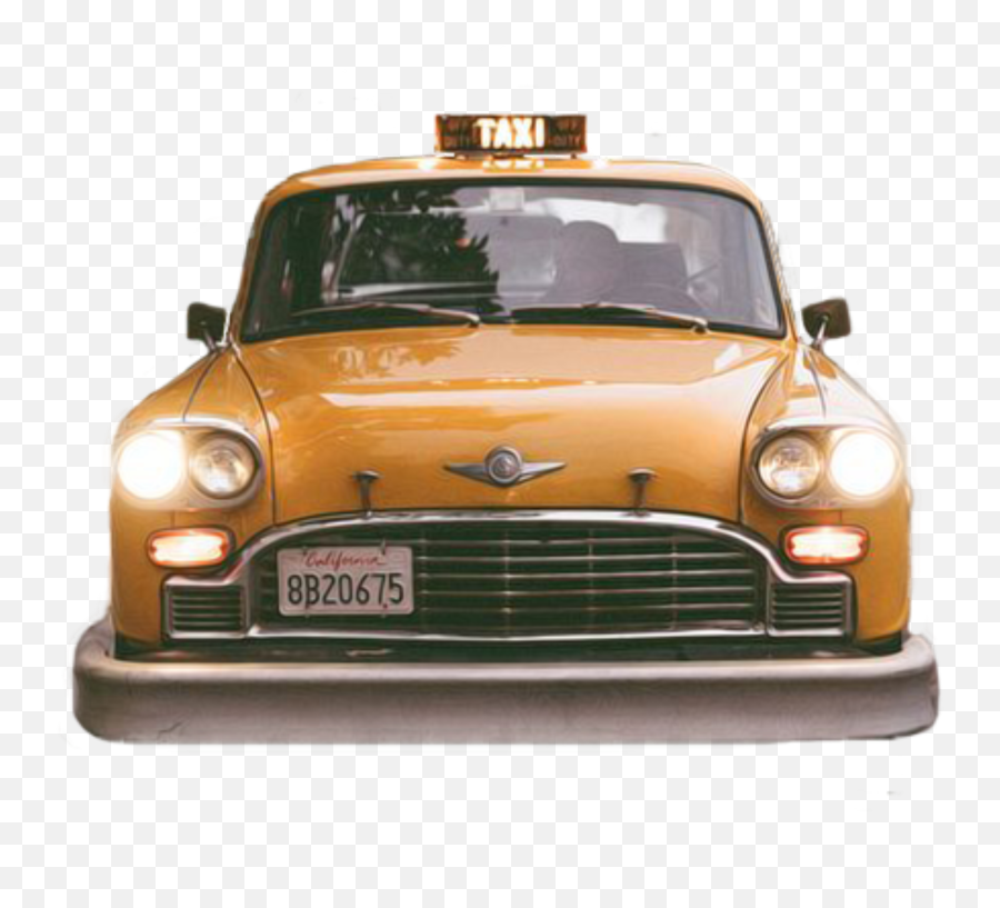 Taxicabyellowoldvintage Freetoedit - Checker Marathon Emoji,Taxi Emoji