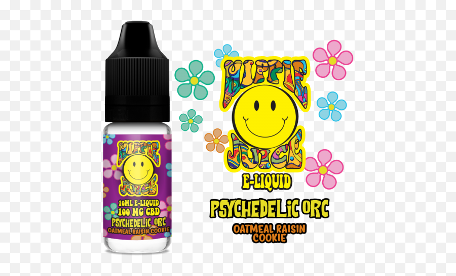 Cbd 10 Ml Sample Hippie Juice By Halo - Smiley Emoji,Peanut Emoticon