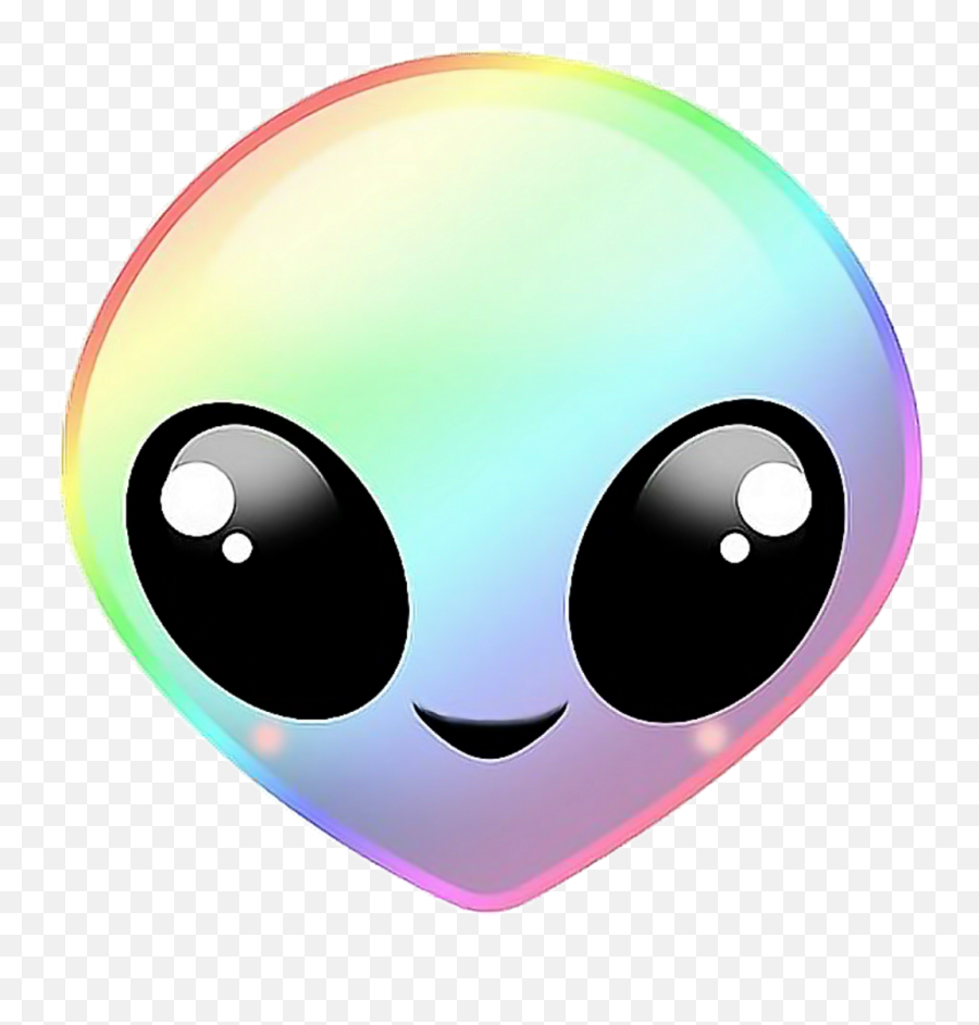 Alien Extraterrestre Rainbow Arcenciel Emoji - Alien Imagenes De Emojis Extraterrestres,Kawaii Emoji