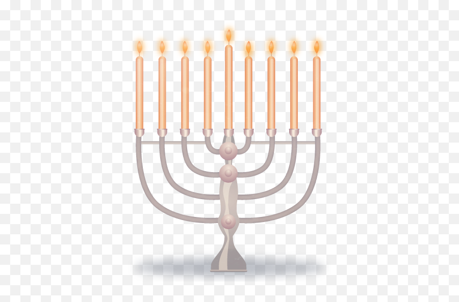 Hanukkah Candles - Hanukkah Candle Png Emoji,Hanukkah Emoji
