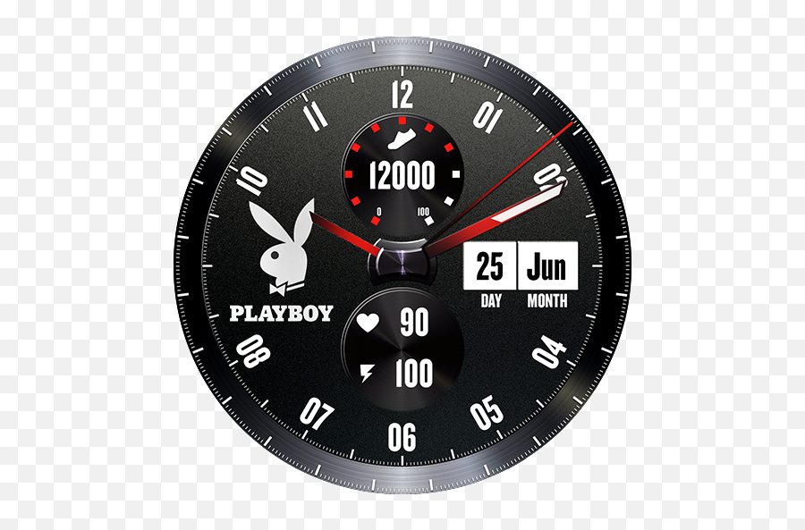 Playboy Black Watch Face 1 - Play Boy Emoji,Playboy Emoji