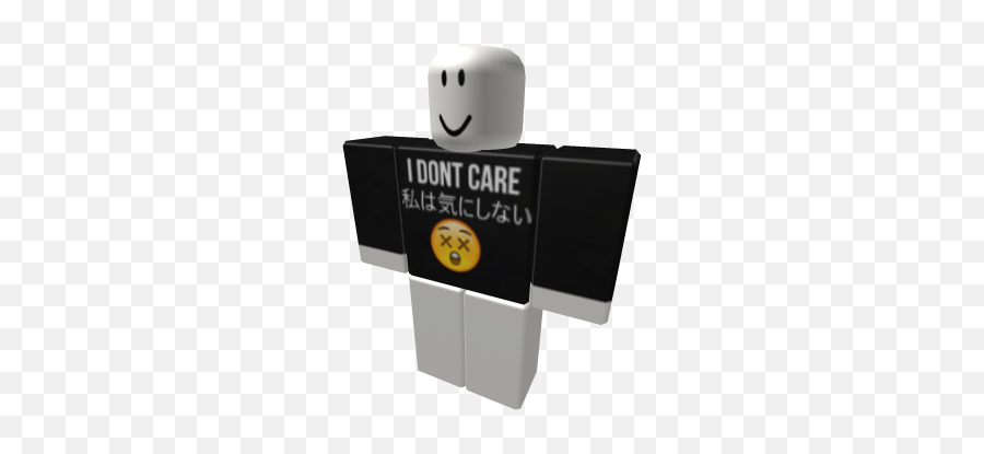 I Dont Care - Creepypasta Roblox Shirt Emoji,Don't Care Emoji