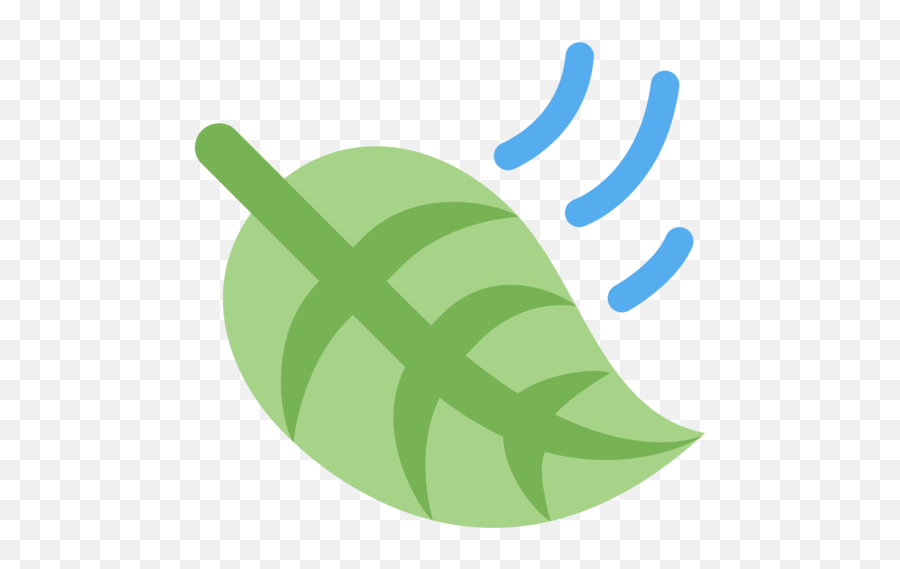 Leaf Emoji Transparent Png Clipart - Emoji Leaf,Leaf Emoji Png