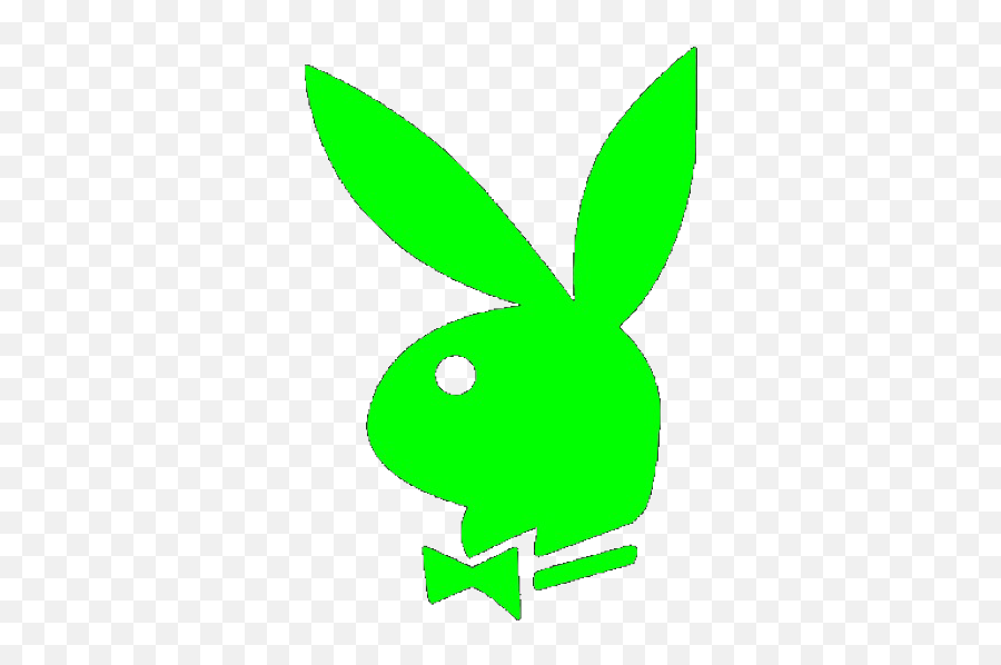 Playboybunnyplayboybunnyneongreenneongr - Playboy Logo Double Emoji,Playboy Bunnies Emoji