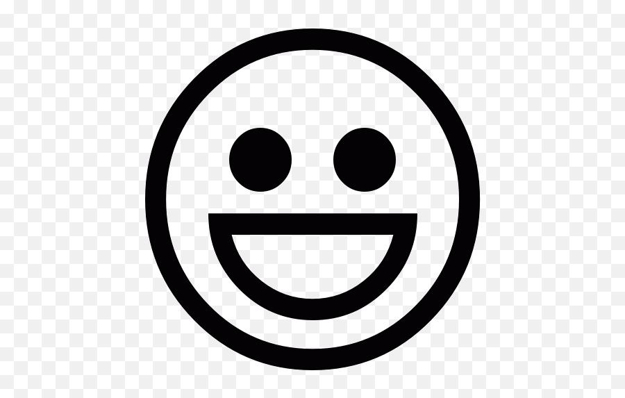 Free Happy Emoji Black And White Download Free Clip Art - Smiley Symbol Black And White,Black Emojis