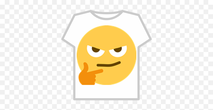 Sinister Think Emoji - Roblox Pikachu Shirt,Think Emoji