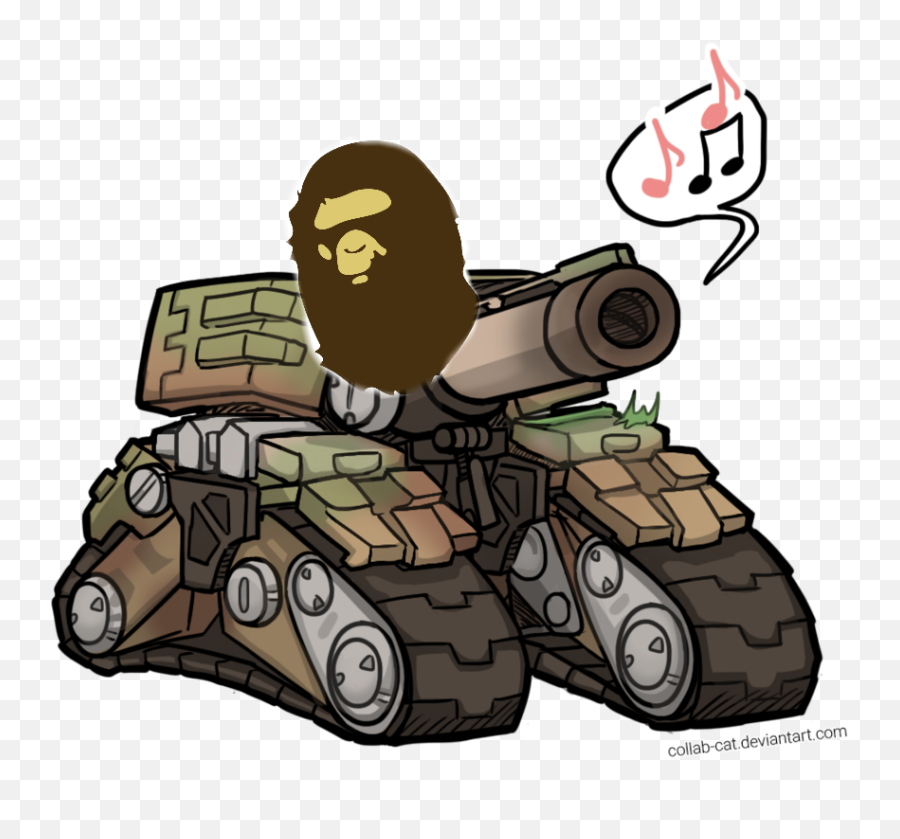 Tank Bape Bapefreetoedit - Drawing Bastion Emoji,Army Tank Emoji