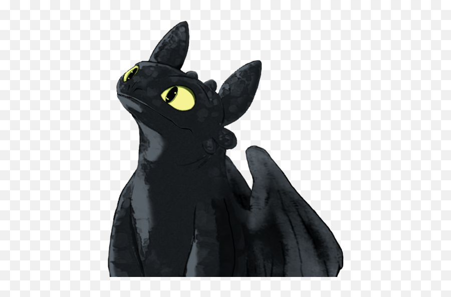 Night Fury Png - Black Cat Emoji,Night King Emoji