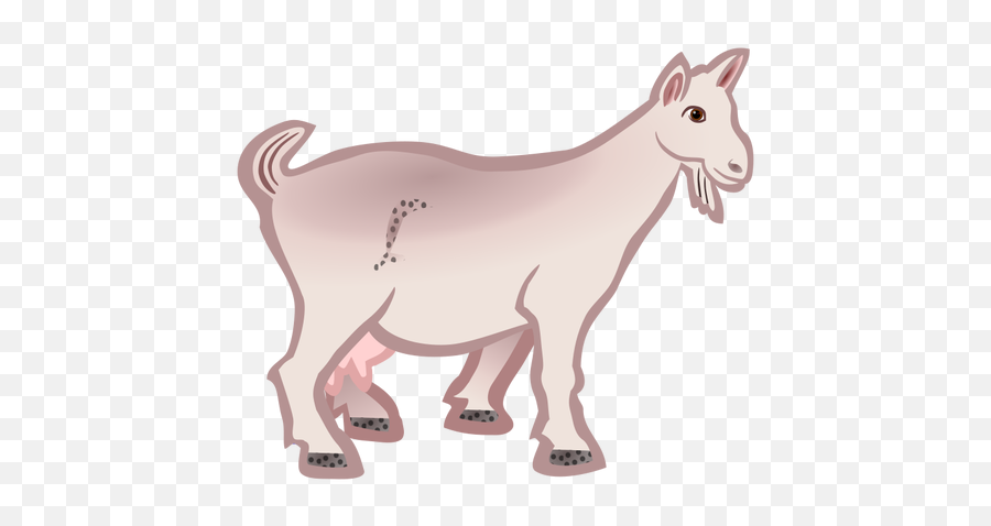 Colored Goat - Goat Drawing Png Emoji,Horse Arm Emoji