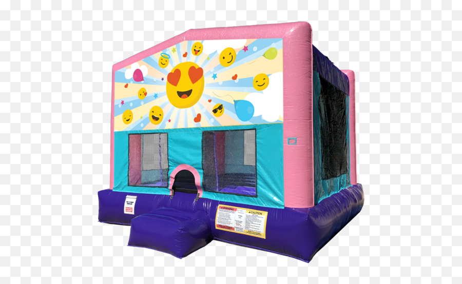 Emoji Sparkly Pink Bounce House Rental - Under The Sea Bounce House,Texas Emojis