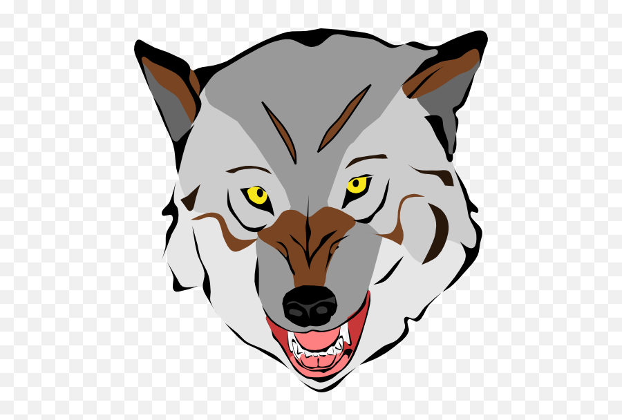 Wolf Clip Art Clipart - Cute Wolf Face Clipart Emoji,Wolf Emoji Png