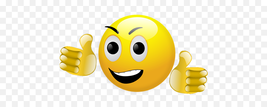 Vector Clip Art Of Yellow Welcome Smiley - Thumbs Up Smiley Emoji,Happy Emoji