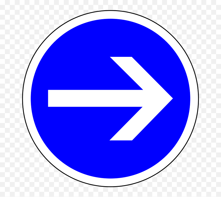 Traffic Sign Turn Right - Exit Button Png Yellow Emoji,Old Emoji Meanings