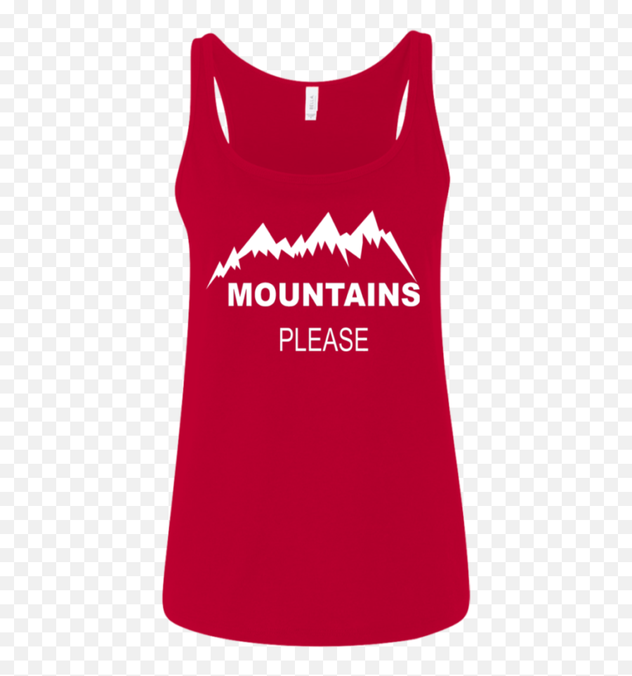 Mountains Please Womenu0027s Red Tank Tank Tops Women Tops Emoji,Hiking Emoji
