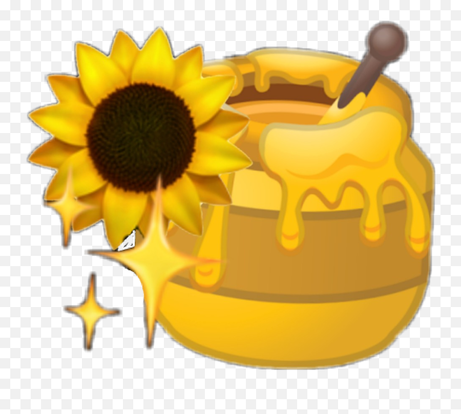 Emoji Apple Jaune Yellow Pastel - Iphone Sunflower Emoji Transparent,Seed Emoji