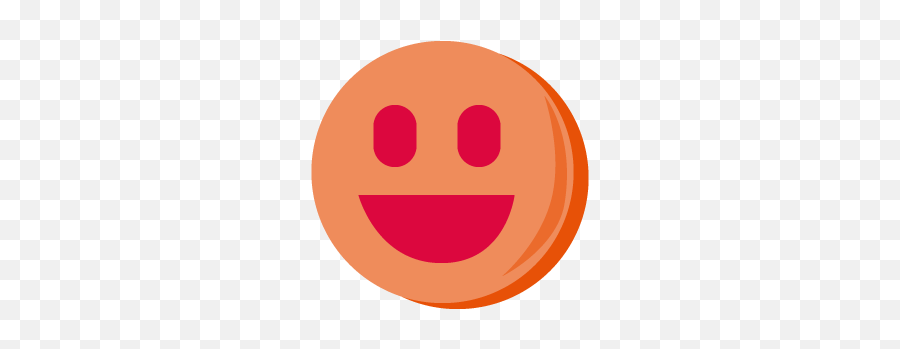 Orange Smiley Face - Charleston Wrap Smiley Emoji,Old School Emoticon