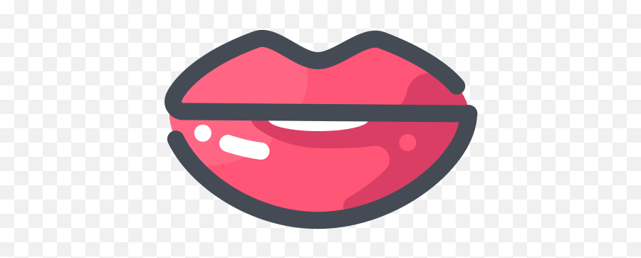 Glossy Lips Icon - Free Download Png And Vector Logo De Tik Tok Emoji,Emoji Hand And Lips