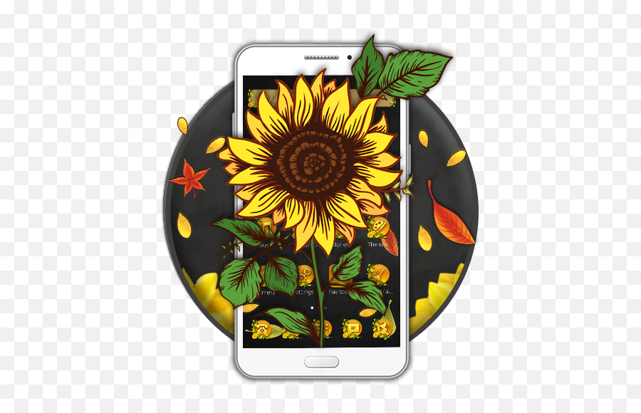 Download Exquisite Sunflower 2d Theme For Android Myket - Smartphone Emoji,Daffodil Emoji