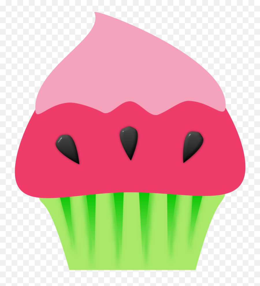 To Make The Cupcakes Add A Few Drops - Watermelon Cupcake Clipart Emoji,Emoji Birthday Cupcakes