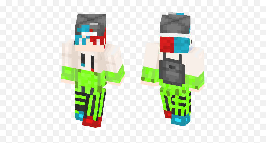 Download Boy Blue Red Minecraft Skin For Free - Toy Block Emoji,Daft Punk Emoji