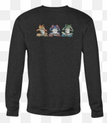 Details about Motorcycle Crewneck Sweatshirt Hear See No Evil Neon Tree Frogs Emoji