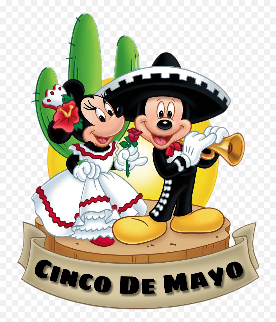 Cincodemayo Disney Mickey Minnie - Artwork Happy Cinco De Mayo Clipart Emoji,Cinco De Mayo Emojis