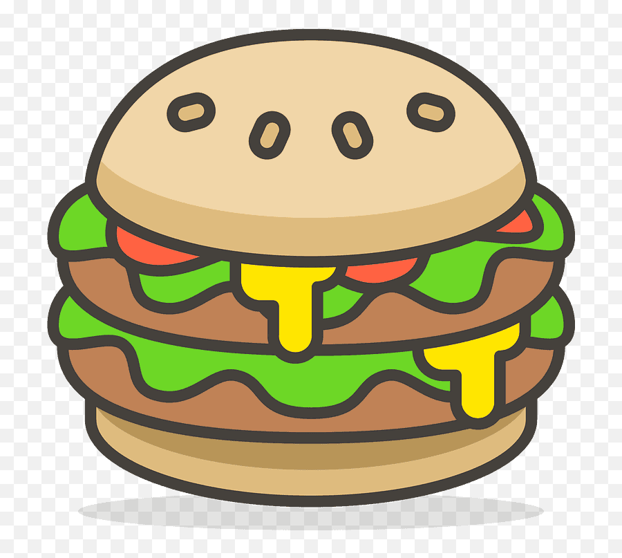 Hamburger Emoji Clipart - Cheeseburger,Emoji Hamburger