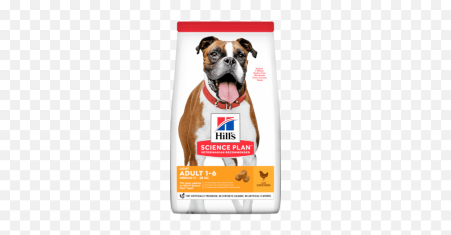 Hillu0027s Canine Adult Light 14kg - Science Plan Dog Food Emoji,Boxer Dog Emoji