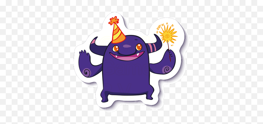 Crazy Purple Monster - Stickers For Imessage By Edb Group Happy Emoji,Superhero Emoji Iphone