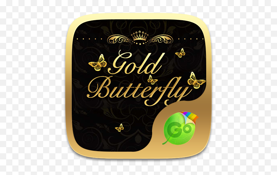 Gold Butterfly Keyboard Theme By Zt - Go Keyboard Emoji,Rasta Emoji Iphone