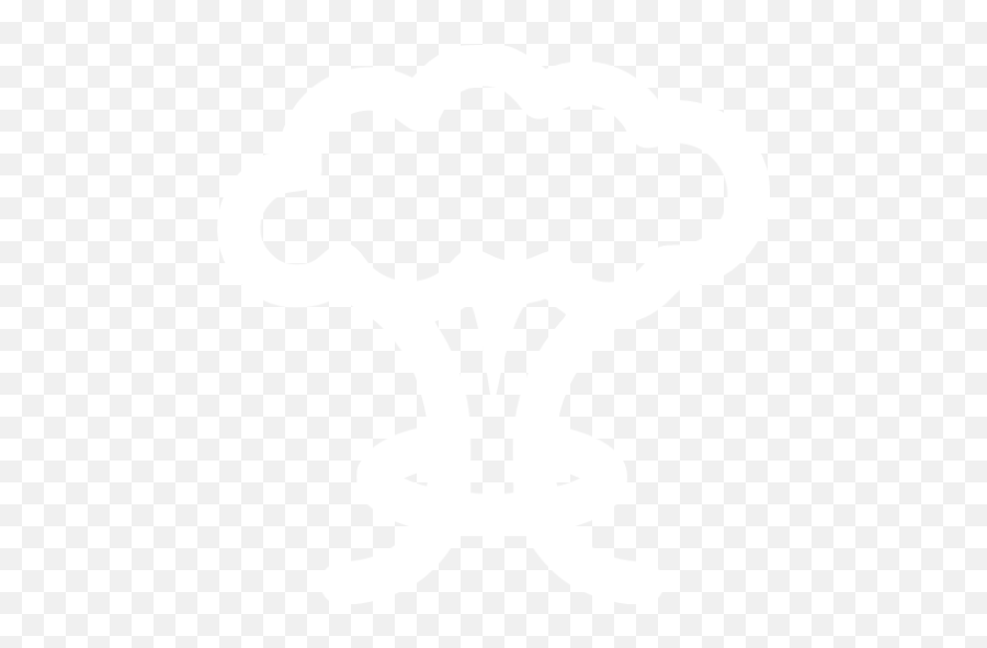 White Mushroom Cloud Icon - Dot Emoji,Mushroom Cloud Emoticon