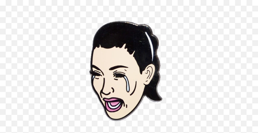 Kim Kardashian Crying Face Transparent - Kimmy K Crying Emoji,Kim K Emoji
