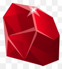 Red Gems Ruby Stones Minerals - Clipart Png Emoji