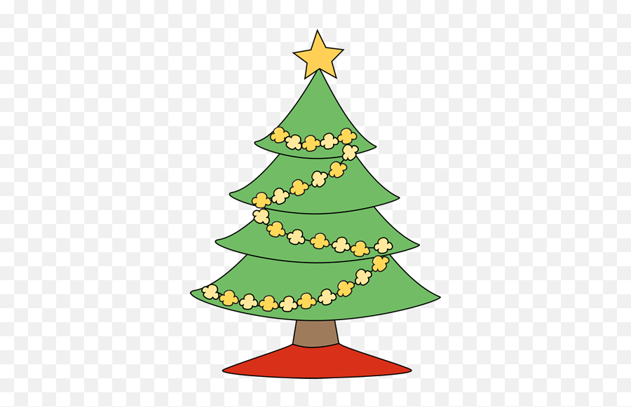 Popcorn Christmas Tree - Christmas Tree With Colored Lights Clipart Emoji,Christmas Tree Emojis