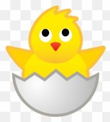 Hatching Chick Emoji Meaning With Pictures - Pollito En El Cascaron,Chick Emoji