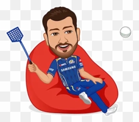Rohit Sharma Emojis - Mumbai Indians Emoji,Lacrosse Stick Emoji