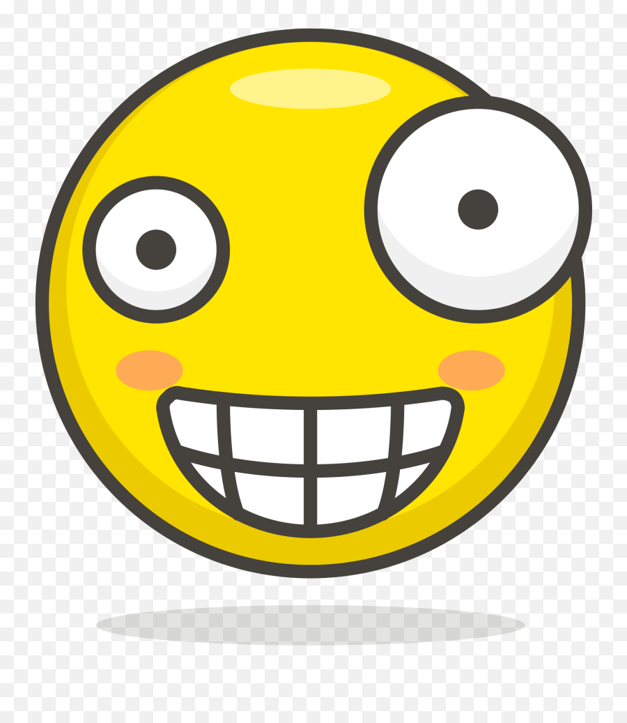 Open - Transparent Png Weird Face Emoji,Crazy Emoji