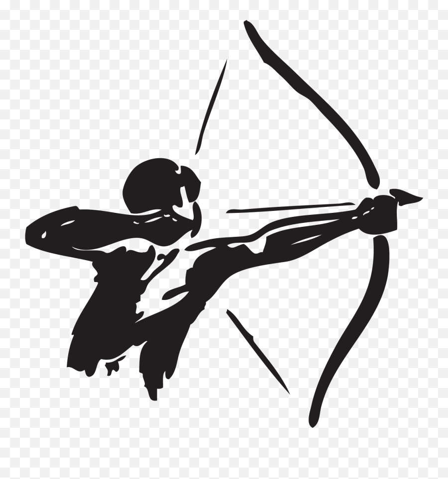 Archery Bow And Arrow Hunting Clip Art - Archer Png Emoji,Bow And Arrow Emoji
