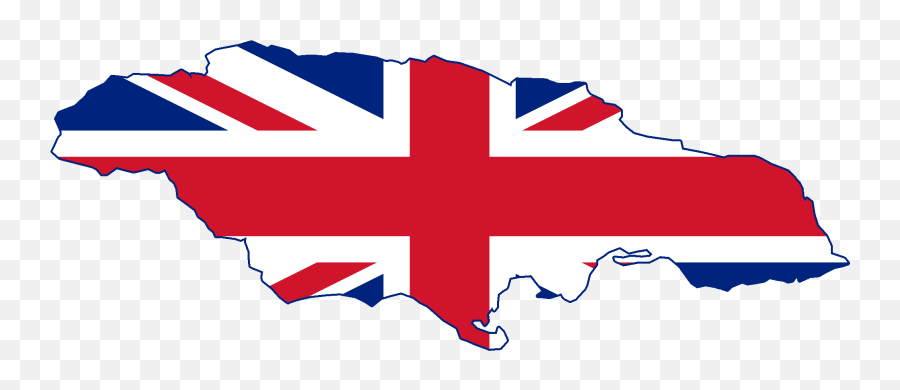 Flag Map Of British Jamaica - British Jamaica Flag Map Emoji,Jamaican Flag Emoji