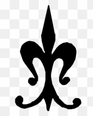 Fleur De Lis Silhouette Black - Portable Network Graphics Emoji