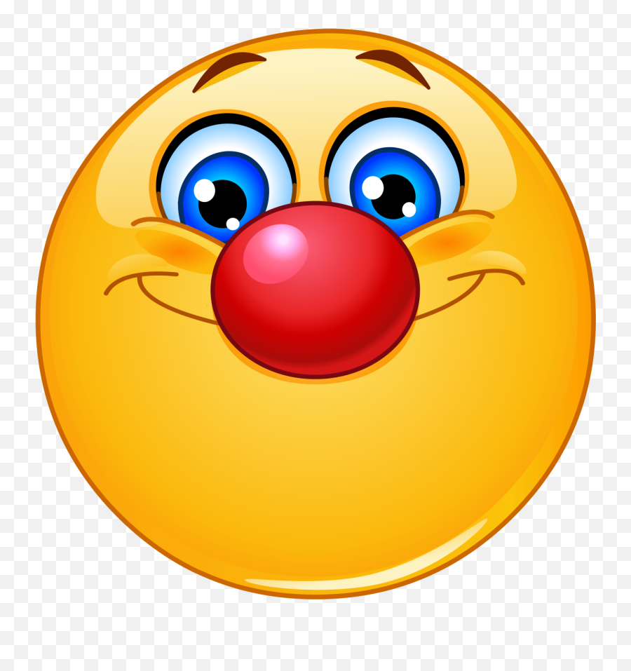 Red Nose Emoji Decal - Red Nose Smiley,Nose Emoji