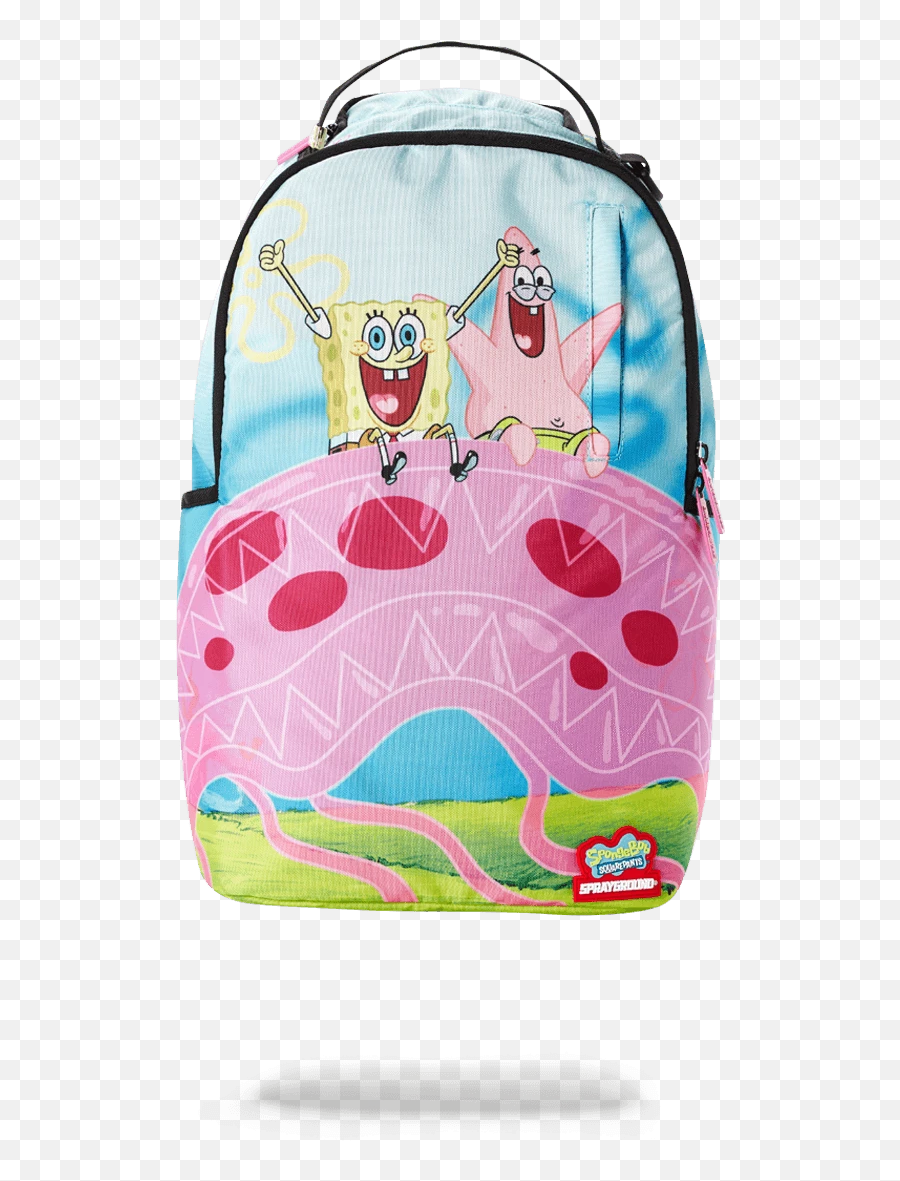 Details About Sprayground Backpack Spongebob Jelly Shark - Sprayground Spongebob Jelly Shark Emoji,Backpack Emoji