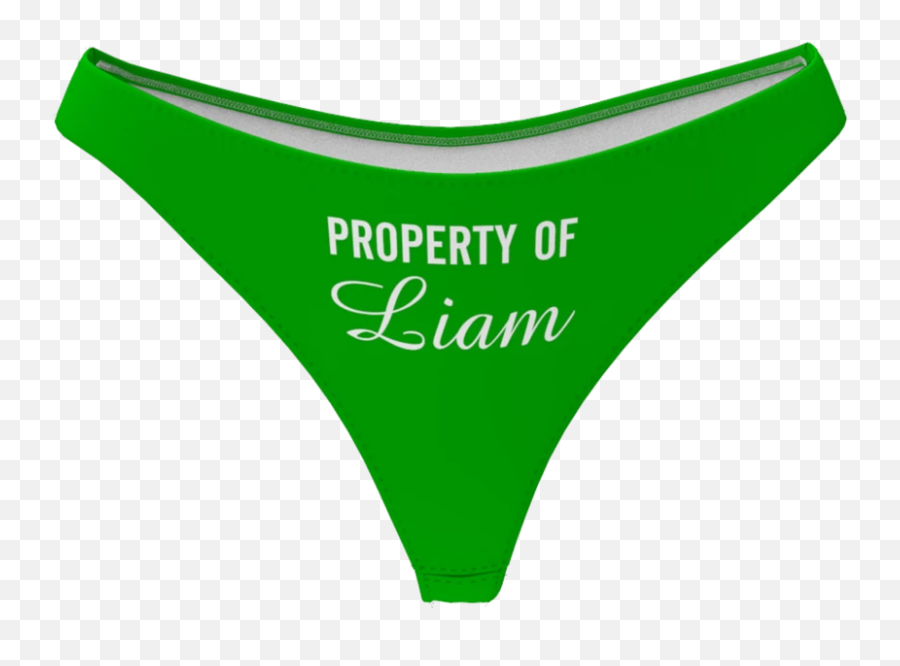 Custom Name Property Of Thong Panty - Underpants Emoji,Thong Emoji