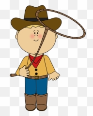 Cowboy with a Lasso With images Western clip art - Kids Clip Art Emoji